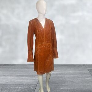 Derek Lam Long Sleeve Henna Dress